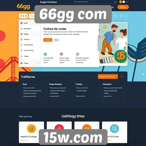Análise da interface do site 66gg com